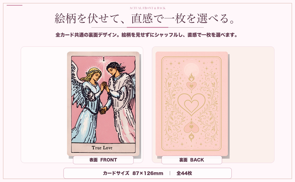 カードの表面と裏面